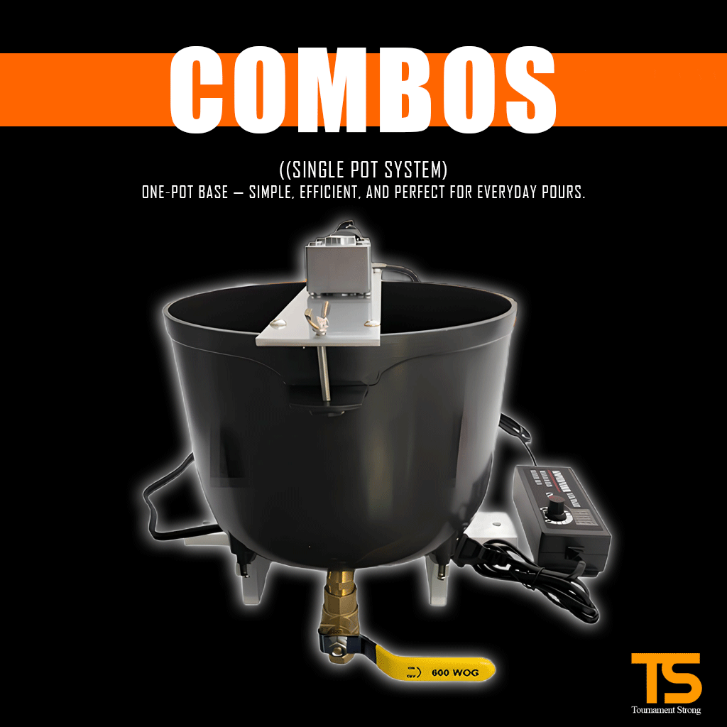 Tournament Strong Single Presto Pot System Combo for Soft Plastic Bait Making